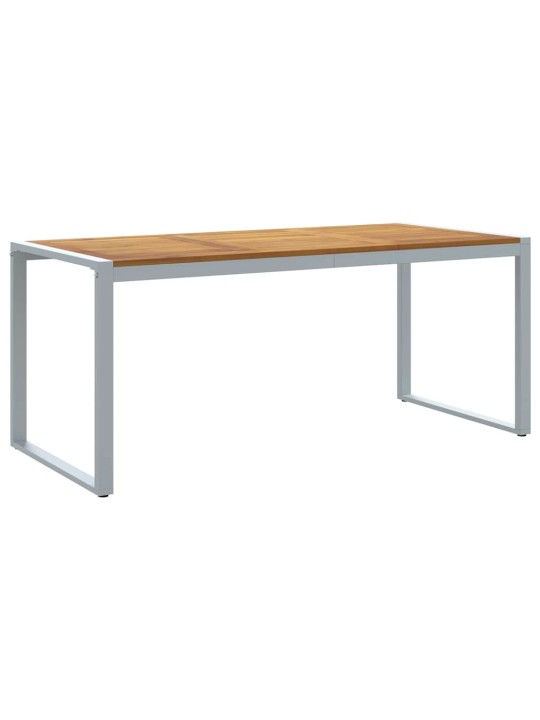 Aia söögilaudade komplekt 7 tk hall ja pruun 180 x 90 x 75 cm