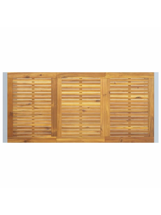 Aia söögilaudade komplekt 7 tk hall ja pruun 180 x 90 x 75 cm