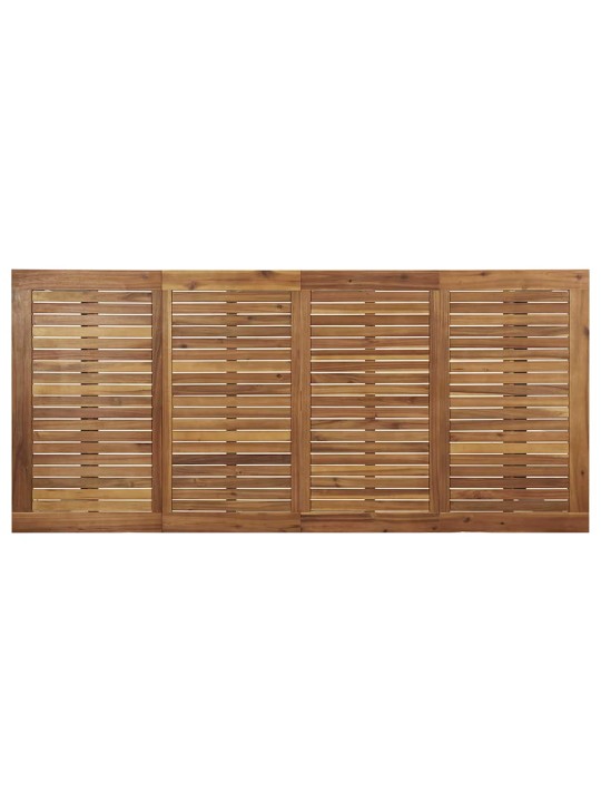 Aia söögilaudade komplekt 7 tk must ja pruun 200 x 90 x 75 cm