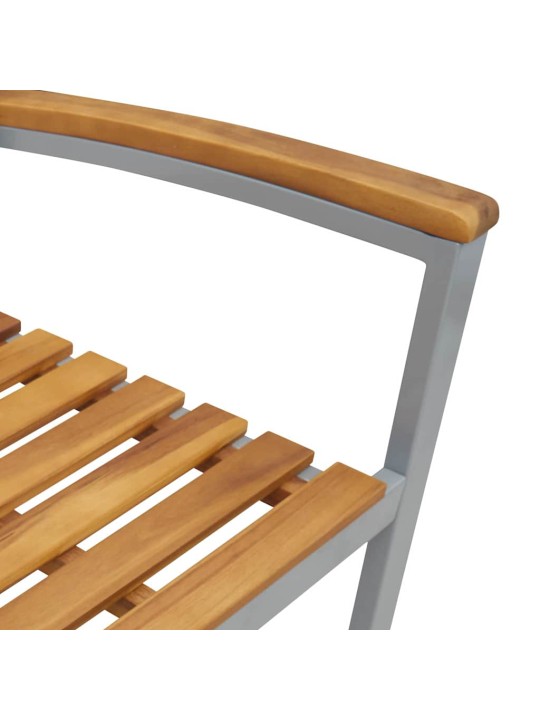 Aia söögilaudade komplekt 5 tk hall ja pruun 90 x 90 x 75 cm