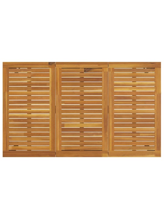 Aia söögilaudade komplekt 5 tk hall ja pruun 150 x 90 x 75 cm