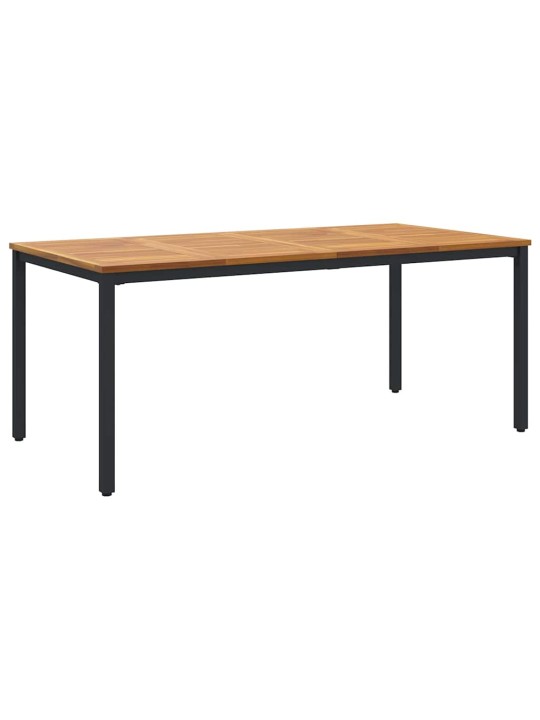 Aia söögilaudade komplekt 5 tk must ja pruun 180 x 90 x 75 cm