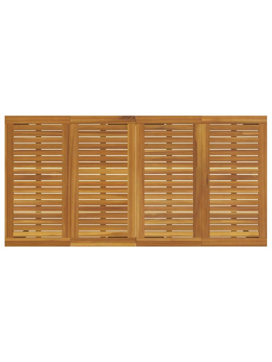 Aia söögilaudade komplekt 5 tk must ja pruun 180 x 90 x 75 cm