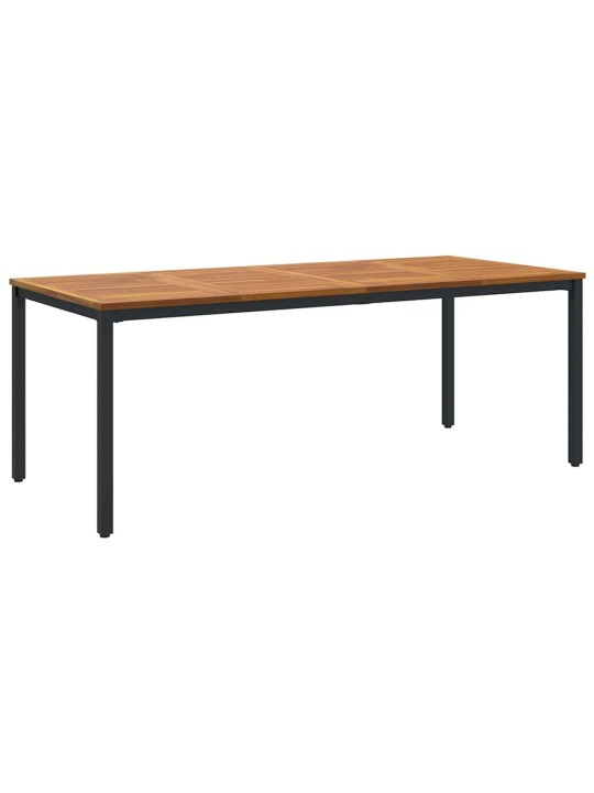 Aia söögilaudade komplekt 9 tk must ja pruun 200 x 90 x 75 cm