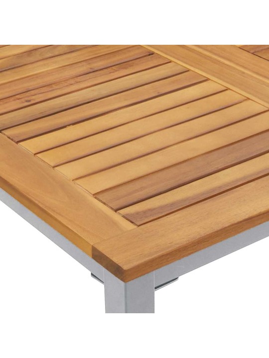 Aia söögilaudade komplekt 5 tk hall ja pruun 180 x 90 x 75 cm