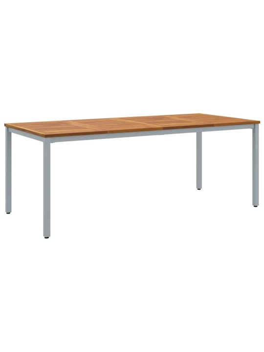 Aia söögilaudade komplekt 7 tk hall ja pruun 200 x 90 x 75 cm