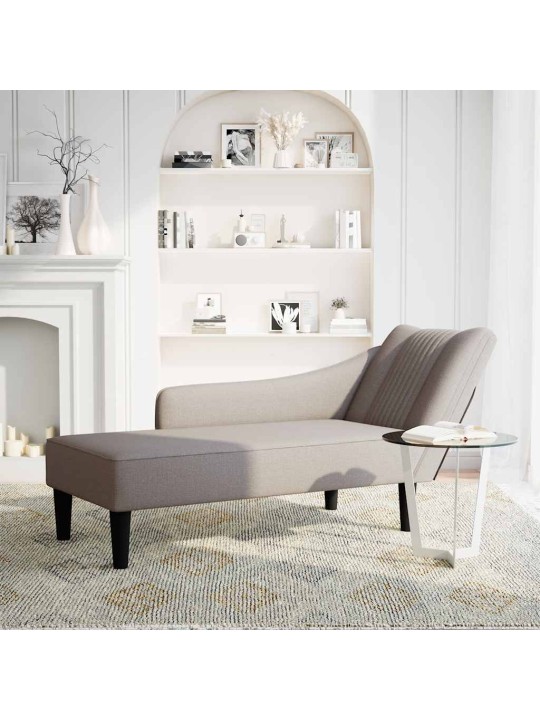 CHAISE LOUNGE PAREMA KÄETOE TAUPE KANGAGA