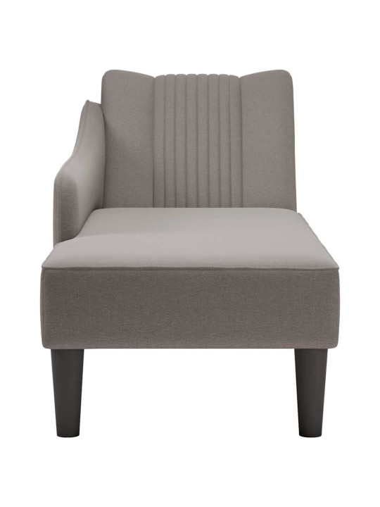 CHAISE LOUNGE PAREMA KÄETOE TAUPE KANGAGA