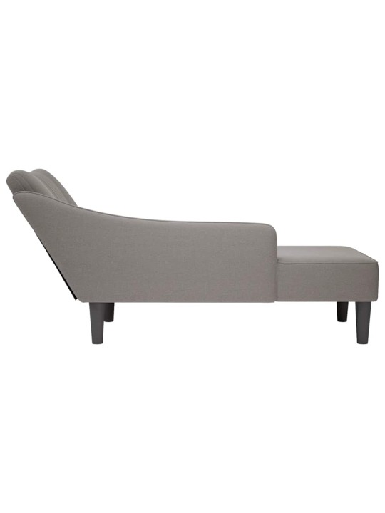CHAISE LOUNGE PAREMA KÄETOE TAUPE KANGAGA