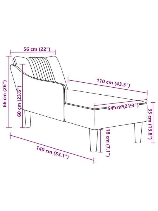 CHAISE LOUNGE PAREMA KÄETOE PILVEHALLI KANGAGA