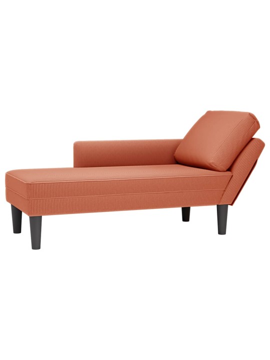 CHAISE LOUNGE PADJA PUNASE ORANŽI VELVETIST KANGAGA