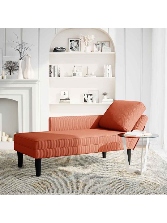 CHAISE LOUNGE PADJA PUNASE ORANŽI VELVETIST KANGAGA