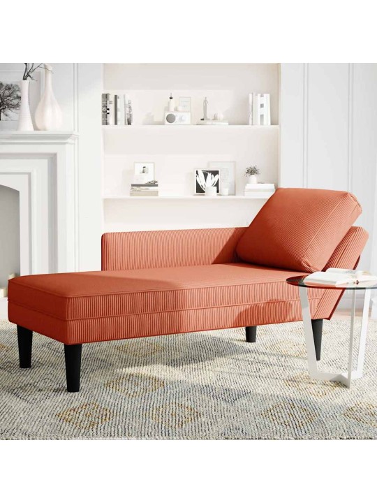 CHAISE LOUNGE PADJA PUNASE ORANŽI VELVETIST KANGAGA