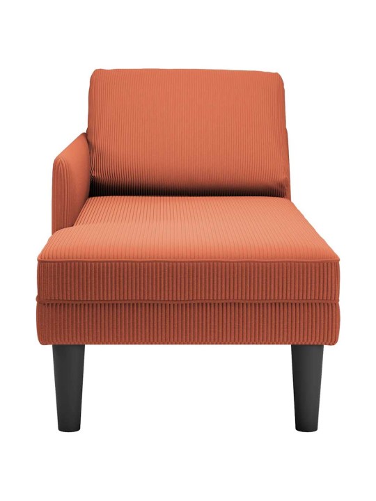 CHAISE LOUNGE PADJA PUNASE ORANŽI VELVETIST KANGAGA