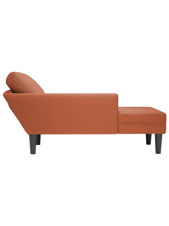 CHAISE LOUNGE PADJA PUNASE ORANŽI VELVETIST KANGAGA