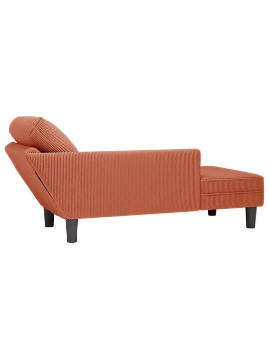 CHAISE LOUNGE PADJA PUNASE ORANŽI VELVETIST KANGAGA