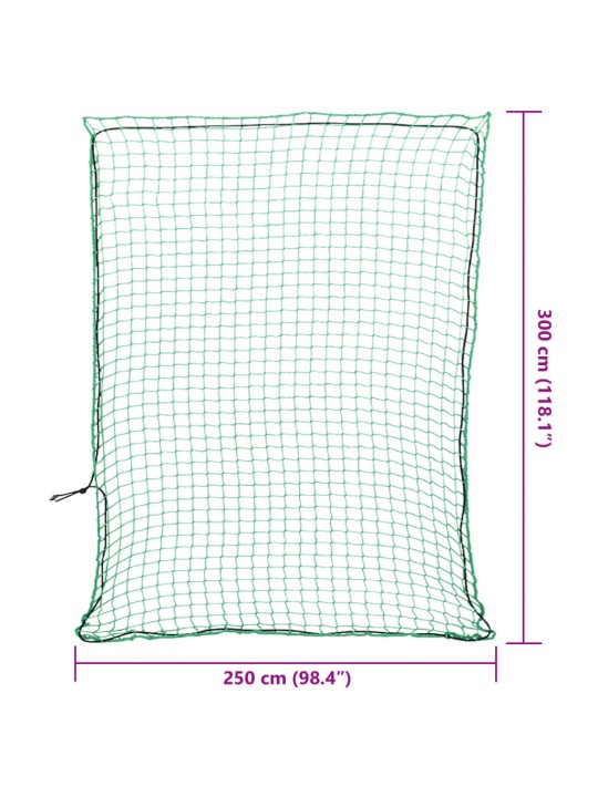 Haagisevõrk elastse nööriga roheline 3x2,5 m pp