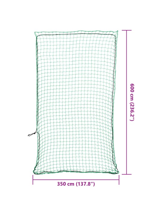 Haagisevõrk elastse nööriga roheline 6x3,5 m pp