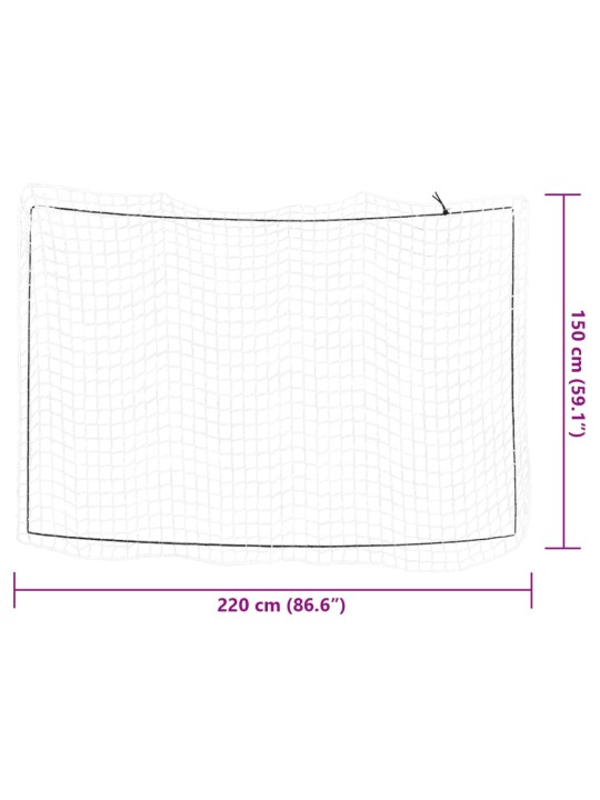 Haagisevõrk elastse nööriga, valge, 2,2 x 1,5 m, pp