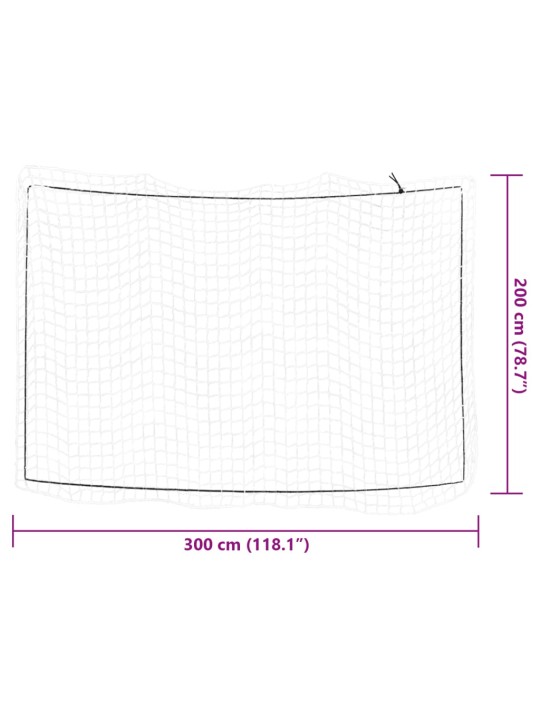 Haagisevõrk elastse nööriga, valge, 3 x 2 m, pp