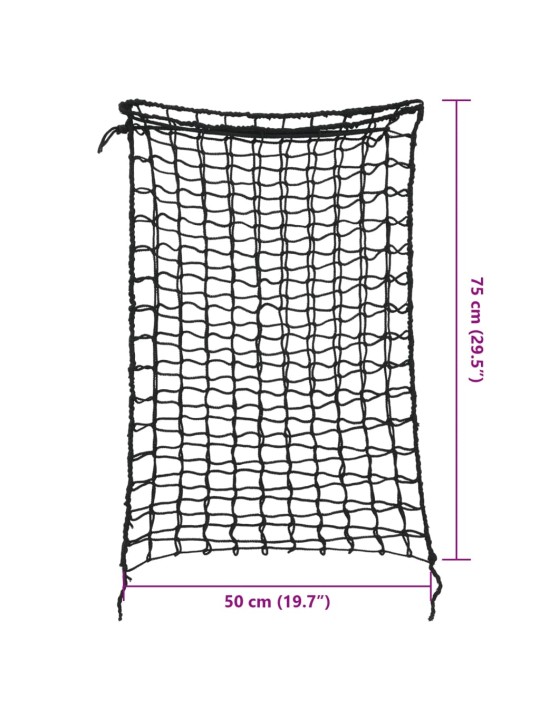 Heinavõrgud 2 tk, ristkülikukujuline, must, 75 x 50 cm, pp