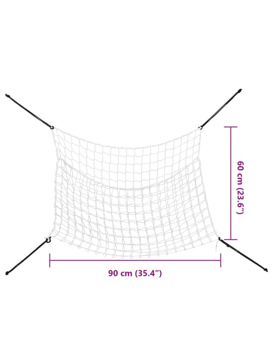 Heinavõrgud 2 tk, ristkülikukujuline, valge, 90 x 60 cm, pp