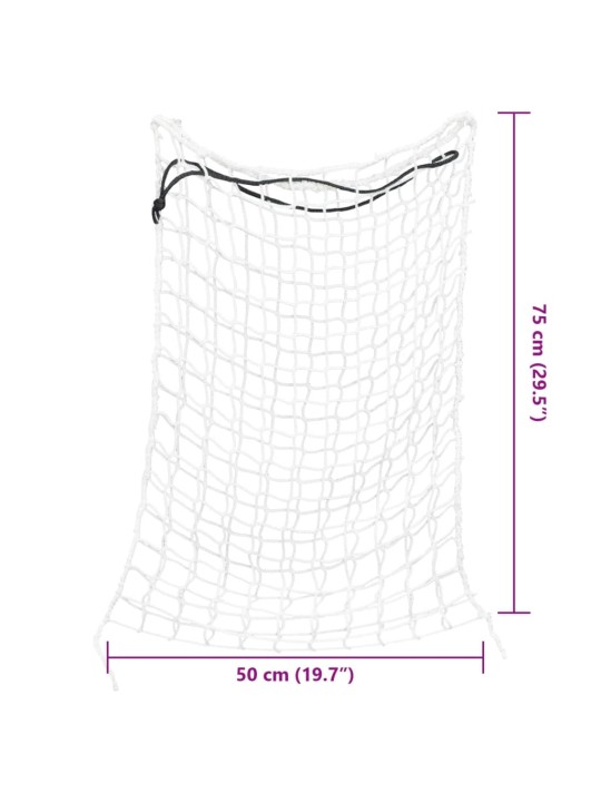 Heinavõrgud 2 tk, ristkülikukujuline, valge, 75 x 50 cm, pp