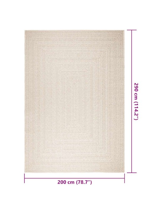 VAIP "ZIZUR", KREEMJAS, 200X290CM, DŽUUDI VÄLIMUS, TUPPA JA ÕUE