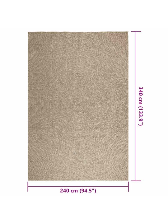 VAIP "ZIZUR", BEEŽ, 240X340 CM, DŽUUDI VÄLIMUS, TUPPA JA ÕUE