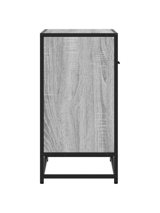 VOODIKAPP HALL SONOMA 60X31X60 CM, PUIDUST JA METALLIST