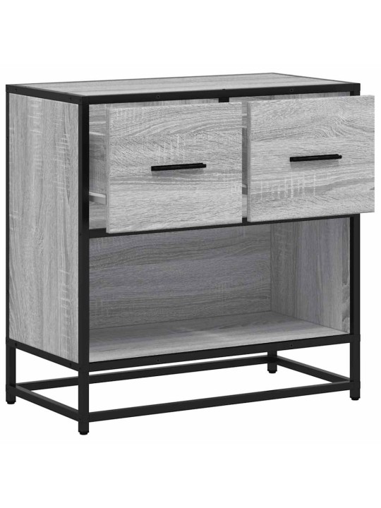 VOODIKAPP HALL SONOMA 60X31X60 CM, PUIDUST JA METALLIST