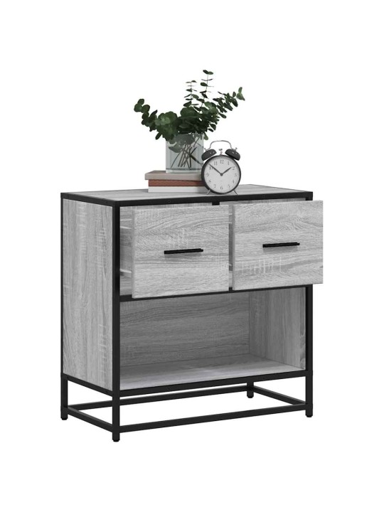 VOODIKAPP HALL SONOMA 60X31X60 CM, PUIDUST JA METALLIST