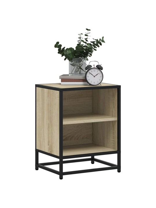 ÖÖKAPP SONOMA TAMM 40X31X50 CM INSENERITUD PUIT JA METALL