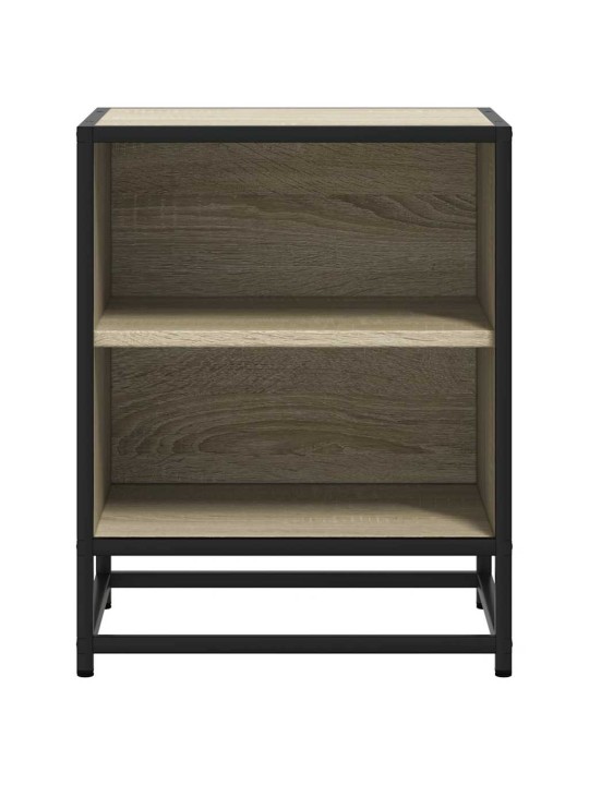 ÖÖKAPP SONOMA TAMM 40X31X50 CM INSENERITUD PUIT JA METALL