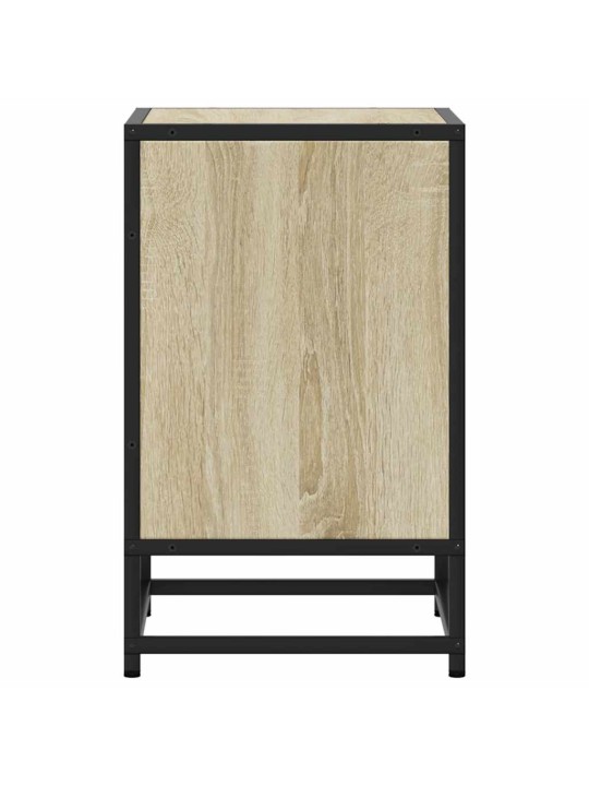 ÖÖKAPP SONOMA TAMM 40X31X50 CM INSENERITUD PUIT JA METALL