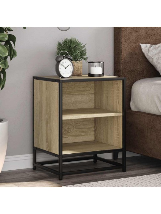 ÖÖKAPP SONOMA TAMM 40X31X50 CM INSENERITUD PUIT JA METALL