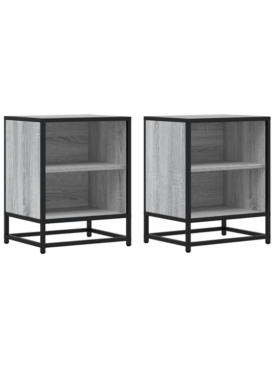 ÖÖKAPID 2 TK HALL SONOMA 40X31X50 CM ENGINEERED WOOD AND METAL