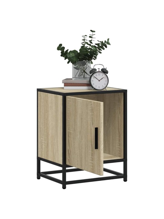 ÖÖKAPP SONOMA TAMM 40X31X50 CM INSENERITUD PUIT JA METALL