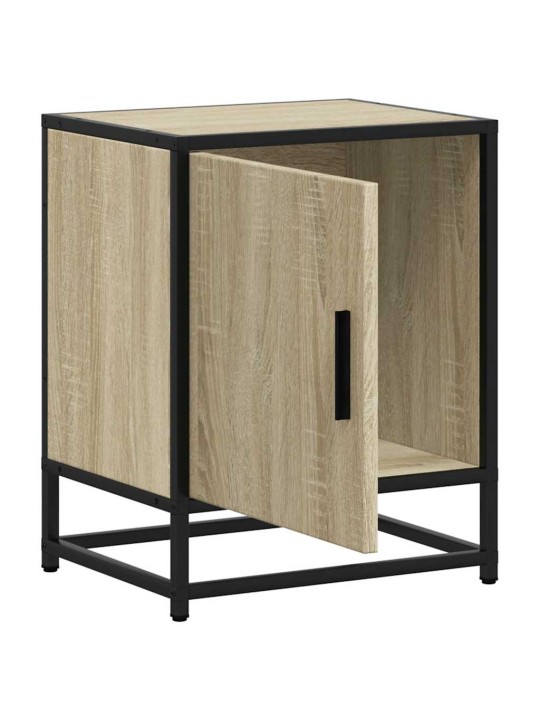 ÖÖKAPP SONOMA TAMM 40X31X50 CM INSENERITUD PUIT JA METALL