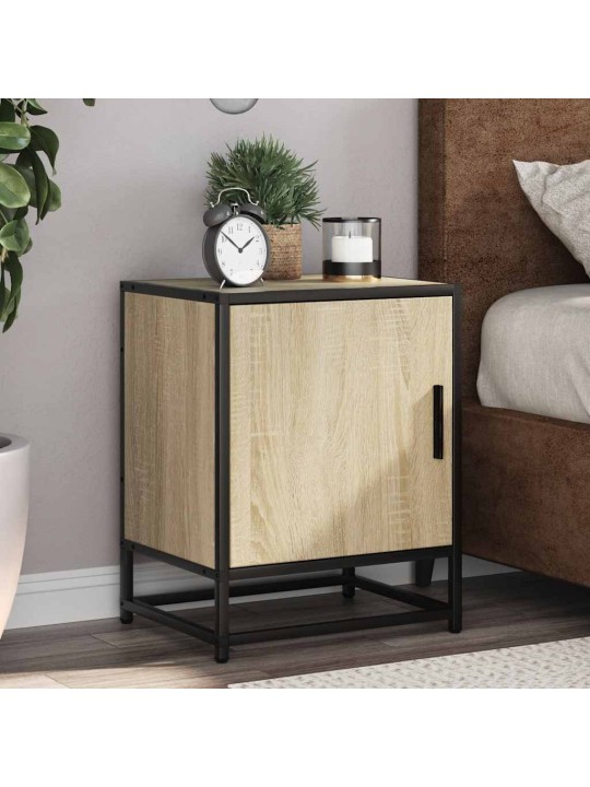 ÖÖKAPP SONOMA TAMM 40X31X50 CM INSENERITUD PUIT JA METALL
