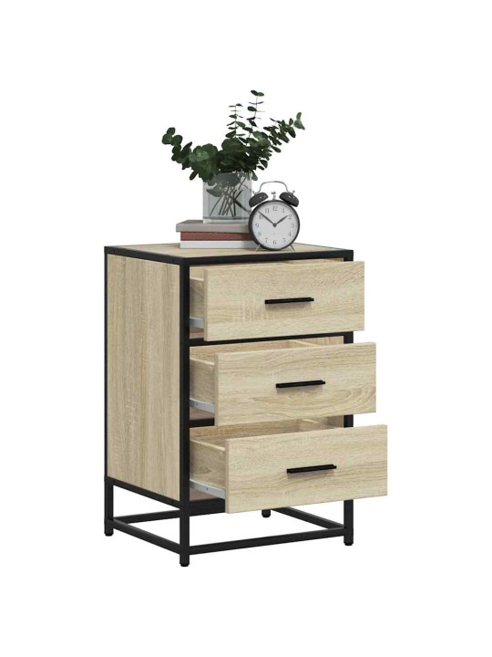 ÖÖKAPP SONOMA TAMM 40X34,5X60 CM INSENERITUD PUIT JA METALL