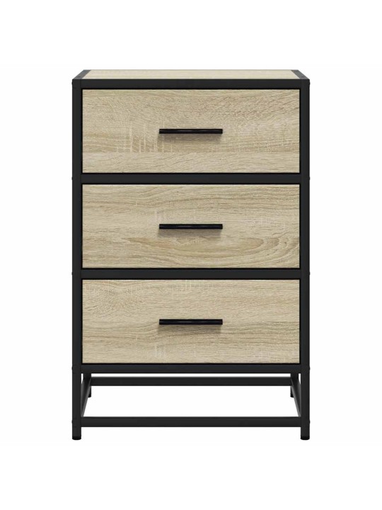 ÖÖKAPP SONOMA TAMM 40X34,5X60 CM INSENERITUD PUIT JA METALL