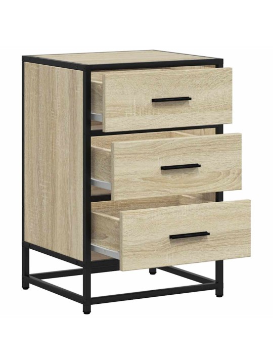 ÖÖKAPP SONOMA TAMM 40X34,5X60 CM INSENERITUD PUIT JA METALL