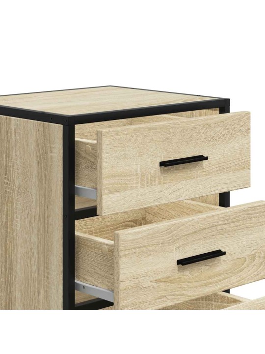 ÖÖKAPP SONOMA TAMM 40X34,5X60 CM INSENERITUD PUIT JA METALL