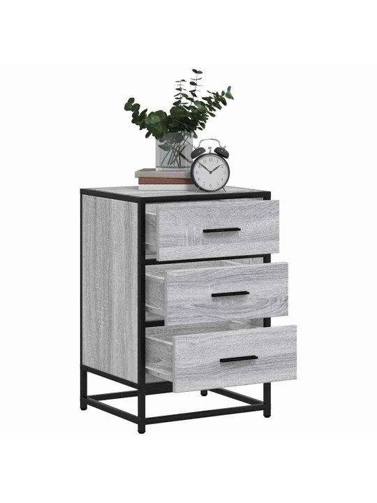 ÖÖKAPP HALL SONOMA 40X34,5X60 CM TEHNILINE PUIT JA METALL