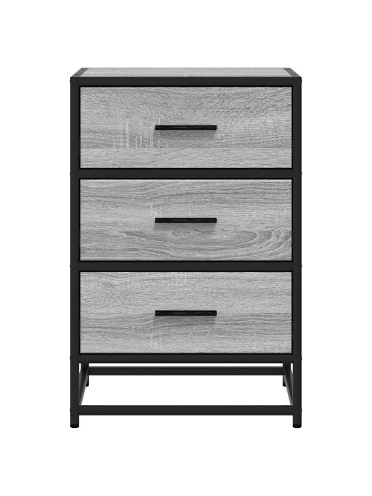 ÖÖKAPP HALL SONOMA 40X34,5X60 CM TEHNILINE PUIT JA METALL