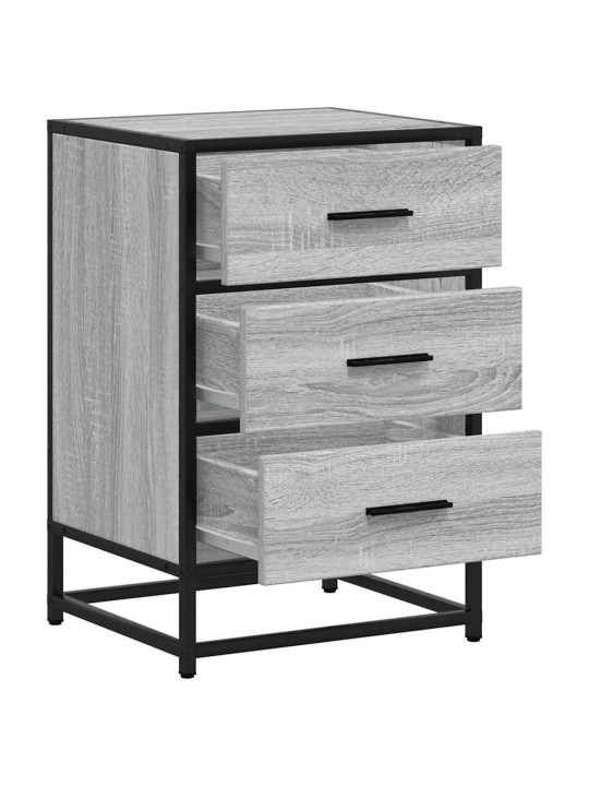 ÖÖKAPP HALL SONOMA 40X34,5X60 CM TEHNILINE PUIT JA METALL