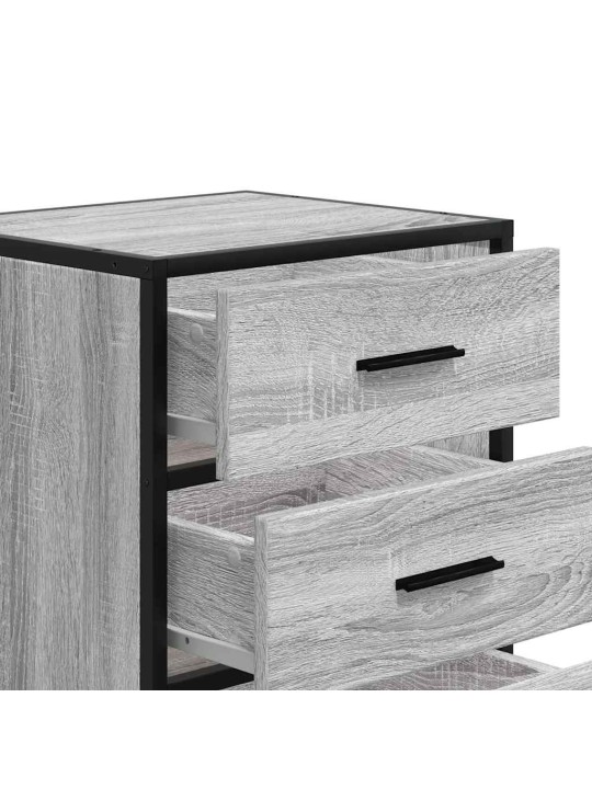 ÖÖKAPP HALL SONOMA 40X34,5X60 CM TEHNILINE PUIT JA METALL