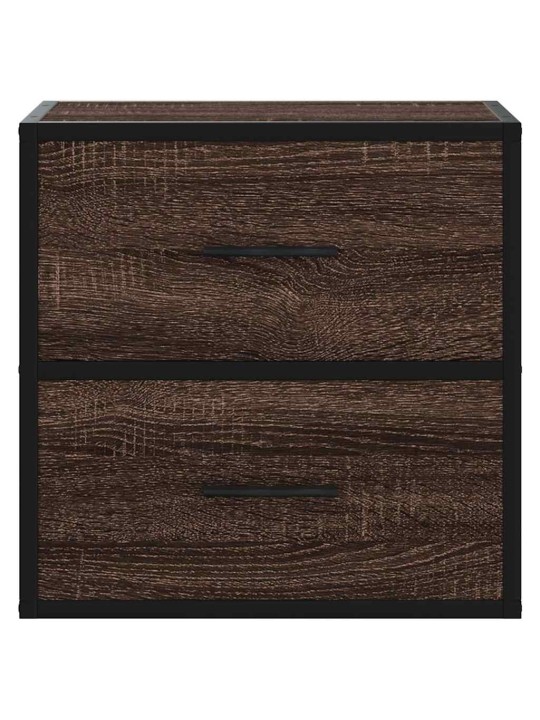 SEINALE KINNITATAVAD ÖÖKAPID 2 TK PRUUN TAMM 40X31X39,5 CM