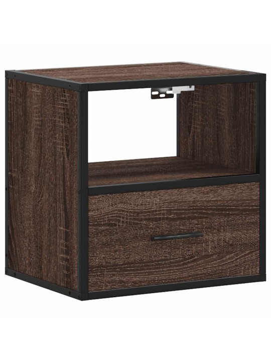 SEINALE KINNITATAVAD ÖÖKAPID 2 TK PRUUN TAMM 40X31X39,5 CM
